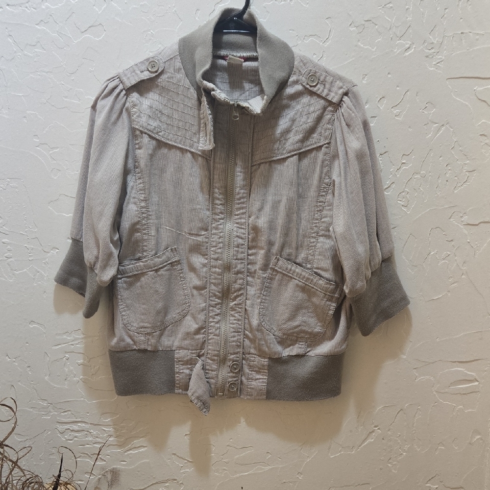UNIONBAY Vintage Women's Beige Bomber Jacket